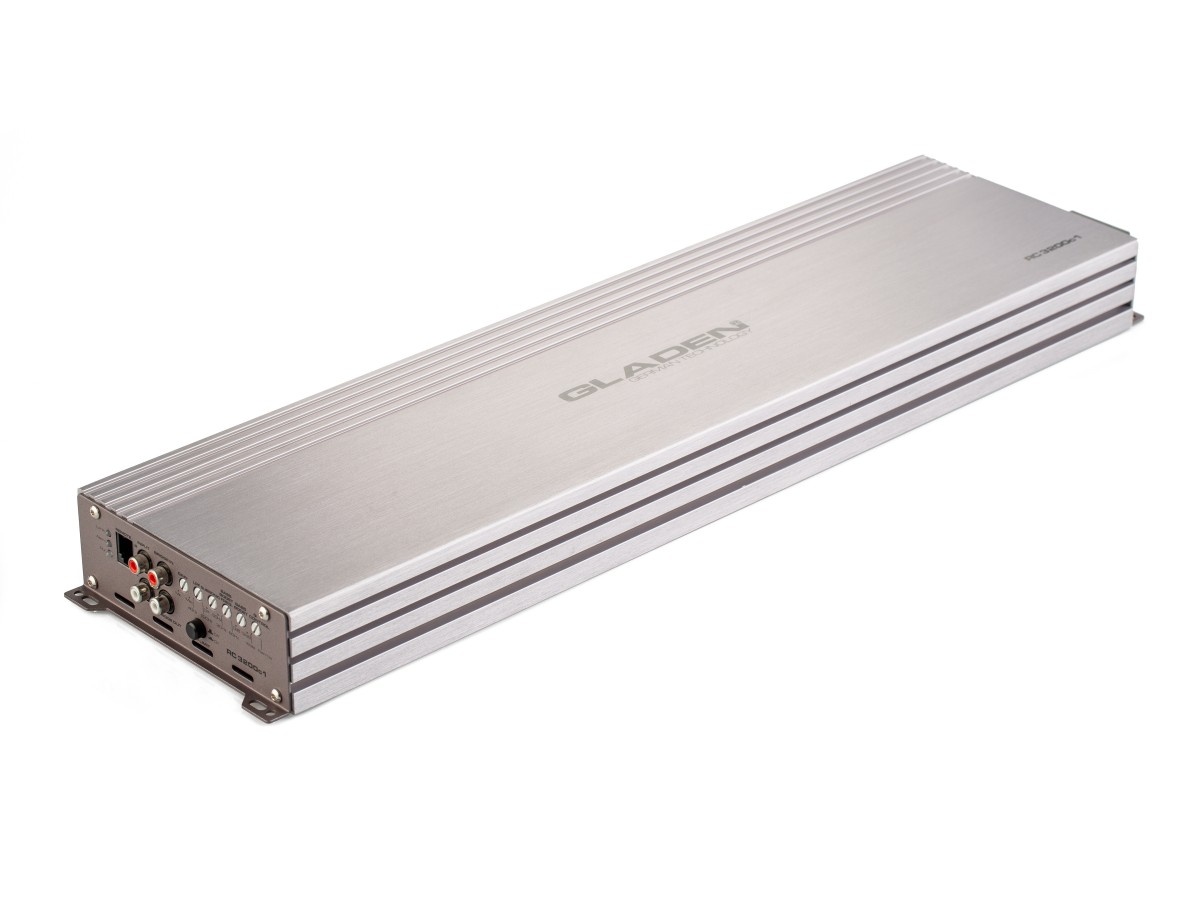 Gladen Audio RC 3200c1 D-osztályú mono autóhifi erősítő Mono autóerősítő 3