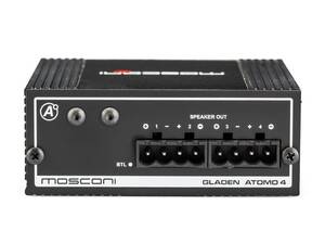 Mosconi Atomo 4 4-csatornás D-osztályú kisméretű autóhifi erősítő 4 csatornás autóhifi erősítő 5