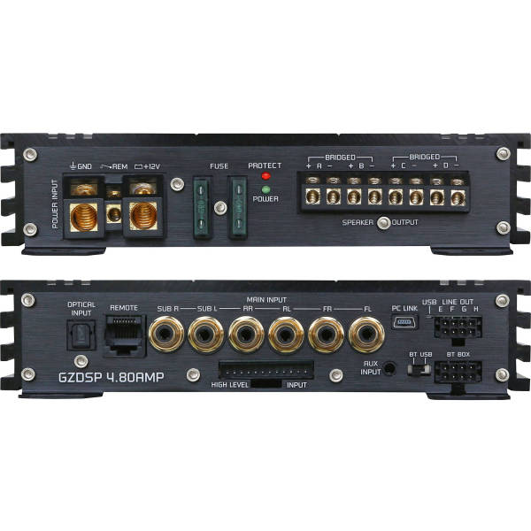 Ground Zero GZDSP 4.80AMP 4X80W DSP 4 csatornás autóhifi erősítő 0