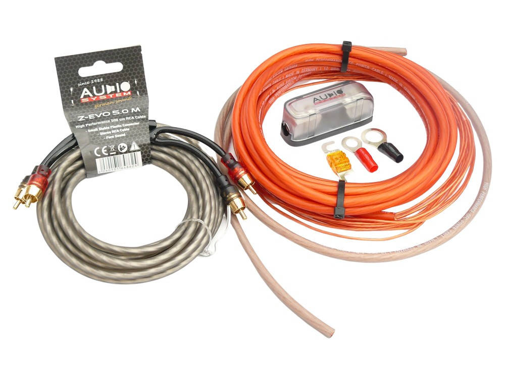 Audio System k?belszett 10mm2 RCA k?bellel Z-PCSC10 kábelszett autóhifi bekötéshez 0