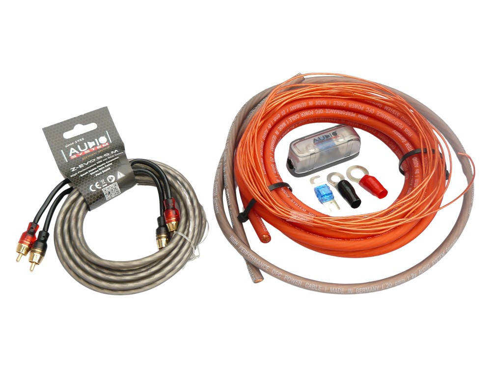 Audio System k?belszett 20mm2 RCA k?bellel Z-PCSC20 kábelszett autóhifi bekötéshez 0