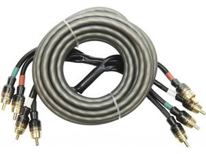  Audio System Z-EVO 5,0M-4 RCA k?bel 4 csatorn?s 5,0m autóhifi RCA kábel
