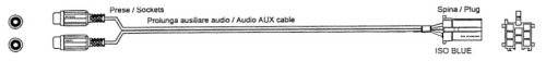 AUX-IN k?bel Becker - Blaupunkt - Grundig - VDO 510193 Autospecifikus AUX adapter és Bluetoot egység 0