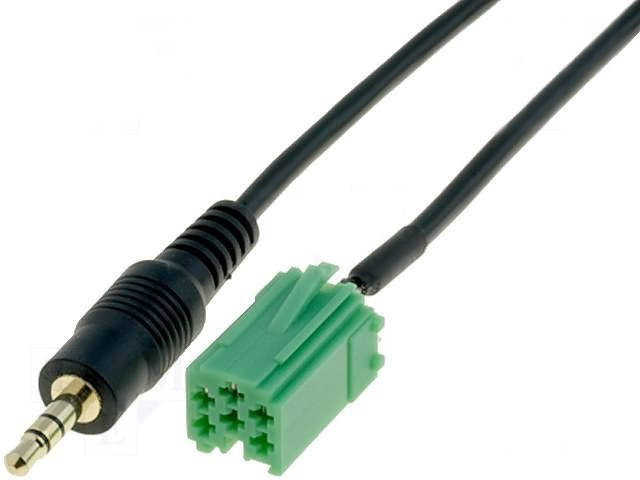 AUX-IN k?bel Renault aut?khoz (Carminat r?di?hoz) Jack dug?val 1424-07-Jack Autospecifikus AUX adapter és Bluetoot egység 0