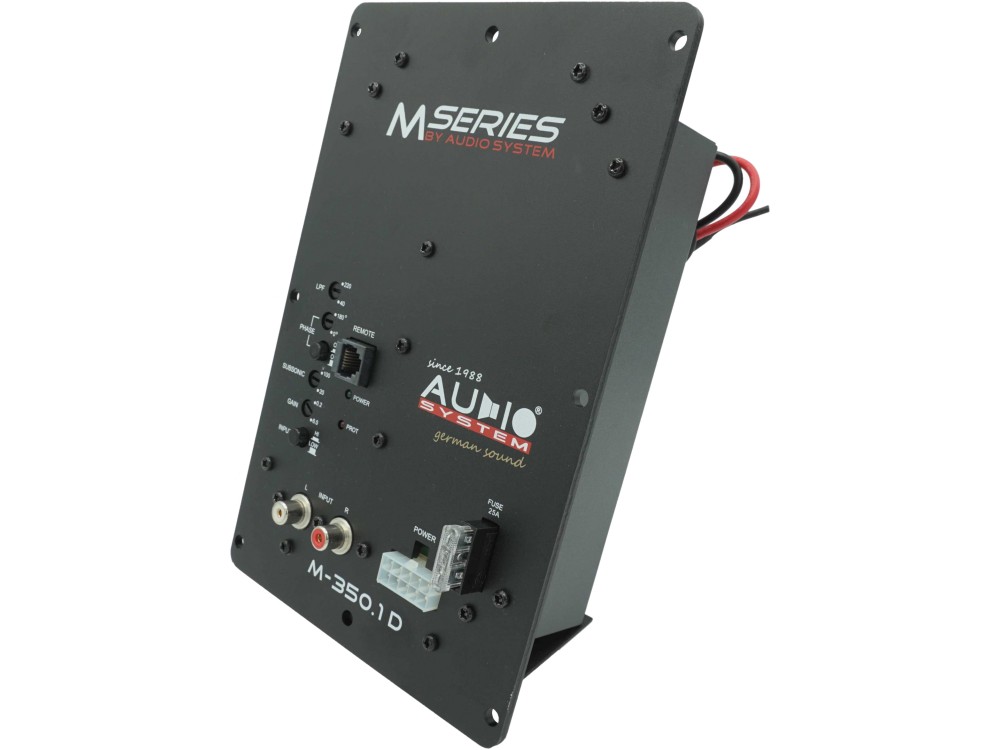 Audio System M-350.1MD MIKRO D osztályú autóhifi erősítő 1 csatornás monó beépíthető Mono autóerősítő 1