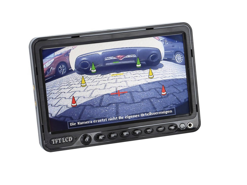 Univerz?lis osztott k?perny?s tolat?kamera monitor 7 coll 4x vide?bemenet 771000-6203 Tolatókamerák és tolató radarok 0