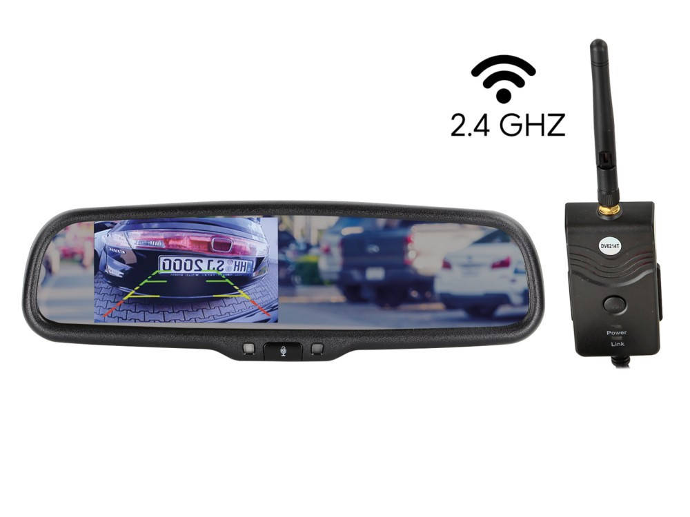 Univerz?lis t?k?rmonitor 4.3 collos 2.4GHz digit?lis vide? transmitterel 771000-6514 visszapillantó tükör monitor 0