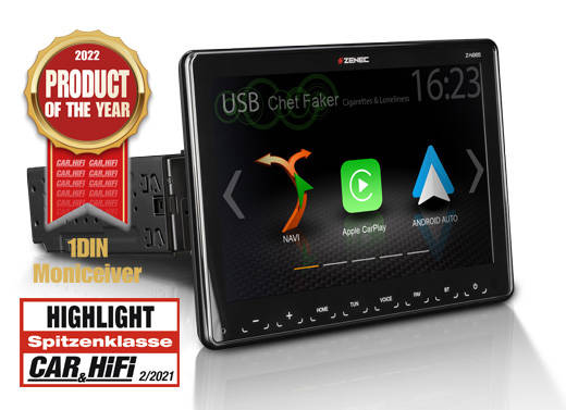 Zenec Z-N965 Prime 1-DIN infotainer 9